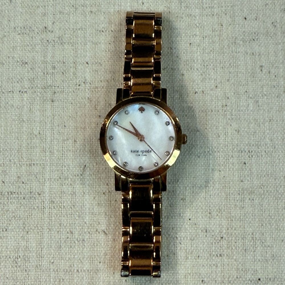 Kate Spade Gramercy Mini Rose Gold Mother of Pearl Watch Model 0191